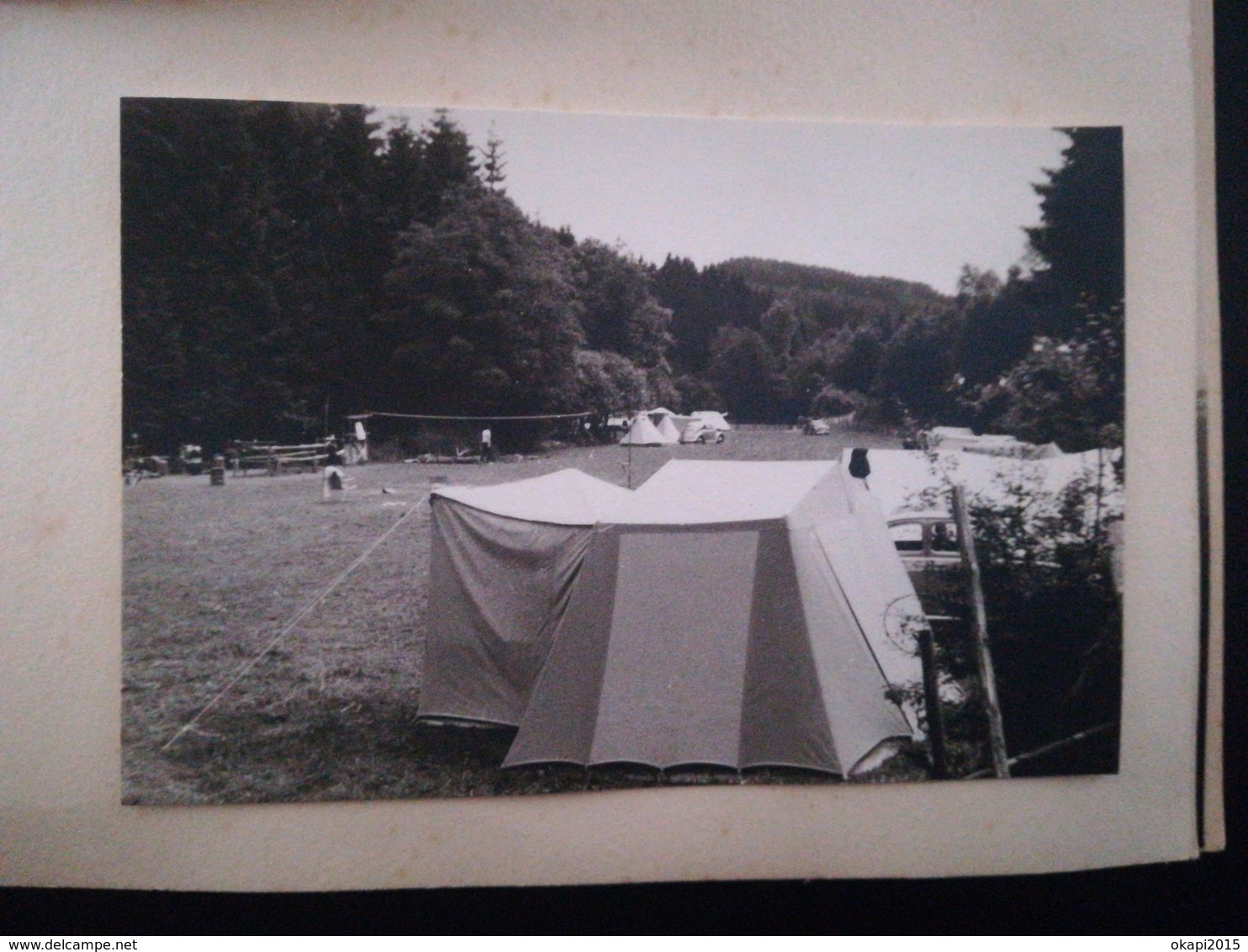 GROUPE DE PERSONNES DU CERCLE JULIEN NAESSENS BUDO arts martiaux CAMP ACHOUFFE BELGIQUE 80 PHOTOS ORIGINALES ANNÉE 1962