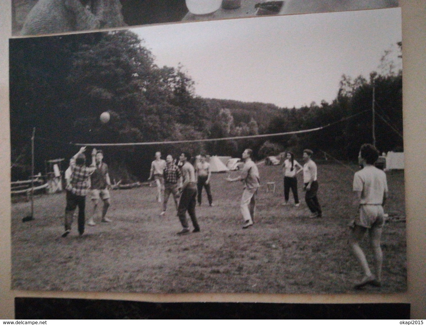 GROUPE DE PERSONNES DU CERCLE JULIEN NAESSENS BUDO arts martiaux CAMP ACHOUFFE BELGIQUE 80 PHOTOS ORIGINALES ANNÉE 1962