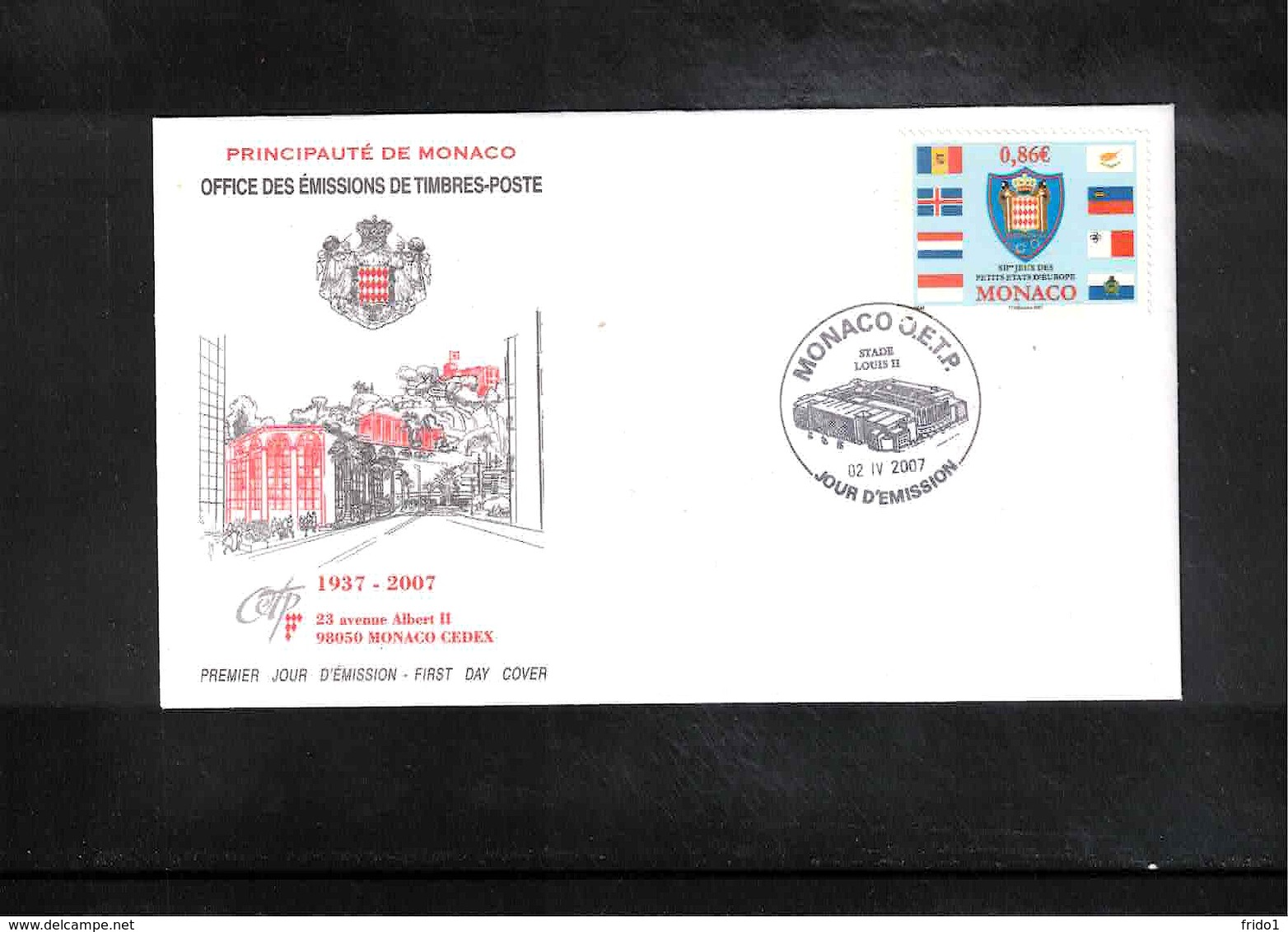 Monaco 2007 Games Of Small Countries Interesting Cover - Covers & Documents