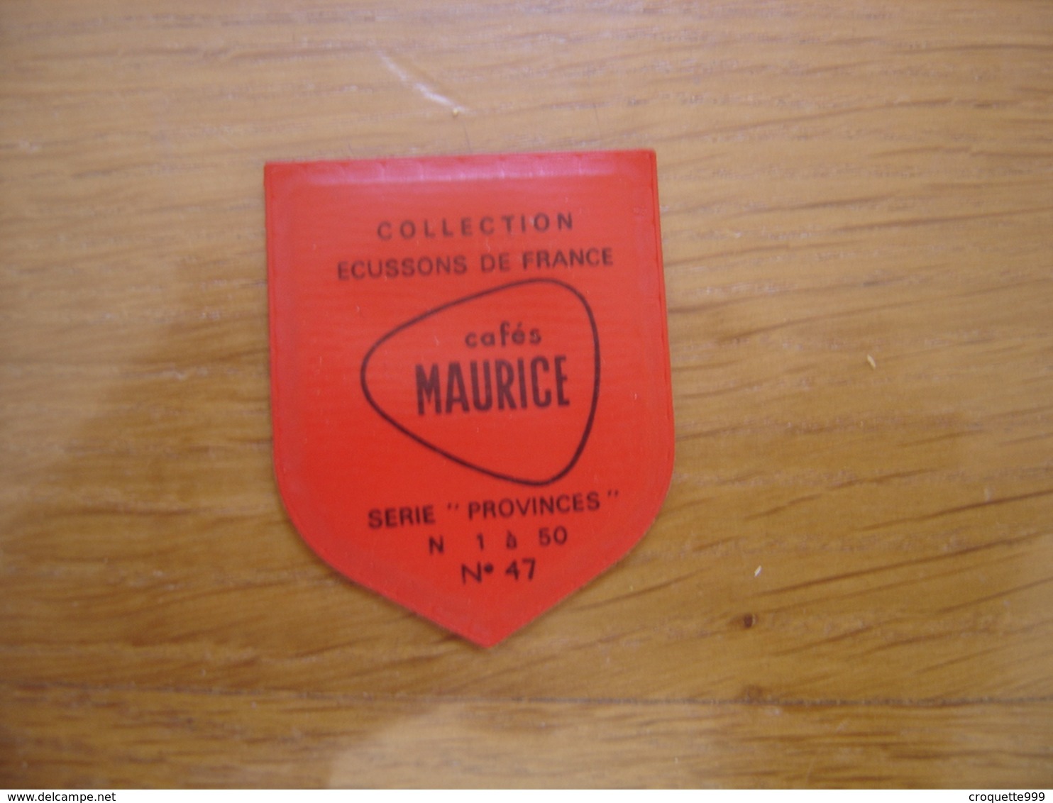 Ecusson Plastifie Cafés MAURICE Blason PROVINCE DE GASCOGNE  N°47 - Ecussons Tissu