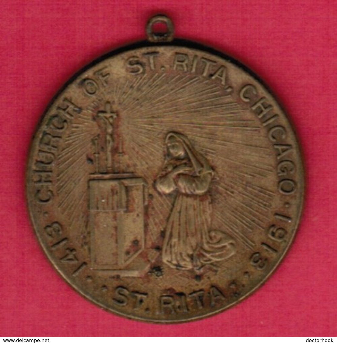 U.S.A.   1913 CHURCH Of ST.RITA MEDAL---CHICAGO (T-39) - Other & Unclassified