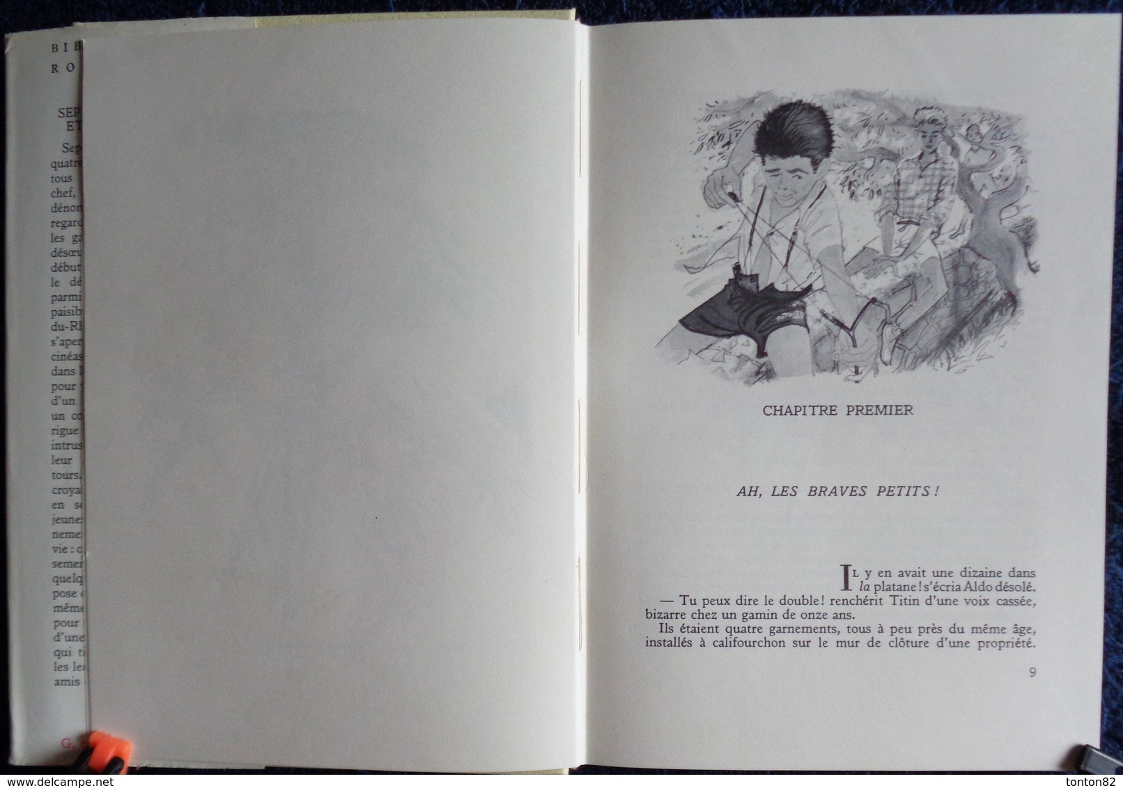 René Garrus - Sept Garnements Et Une Caméra - Rouge Et Or Souveraine N° 625 - ( 1962 ) . - Bibliotheque Rouge Et Or