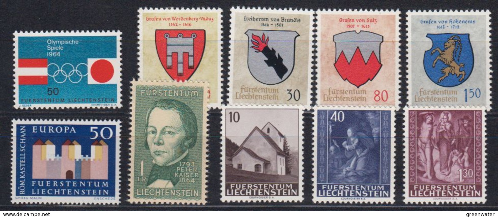 Liechtenstein 1964 Year (see Scan) ** Mnh (43919) - Volledige Jaargang