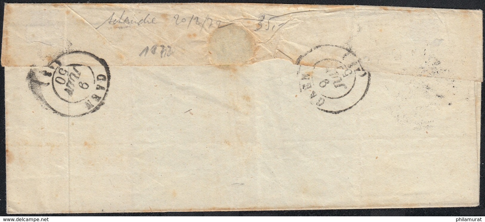 N°3, 20c Noir, Lettre De LE TEILLEUL Manche Pour Caen 1850 - Signé BAUDOT - 1849-1850 Cérès