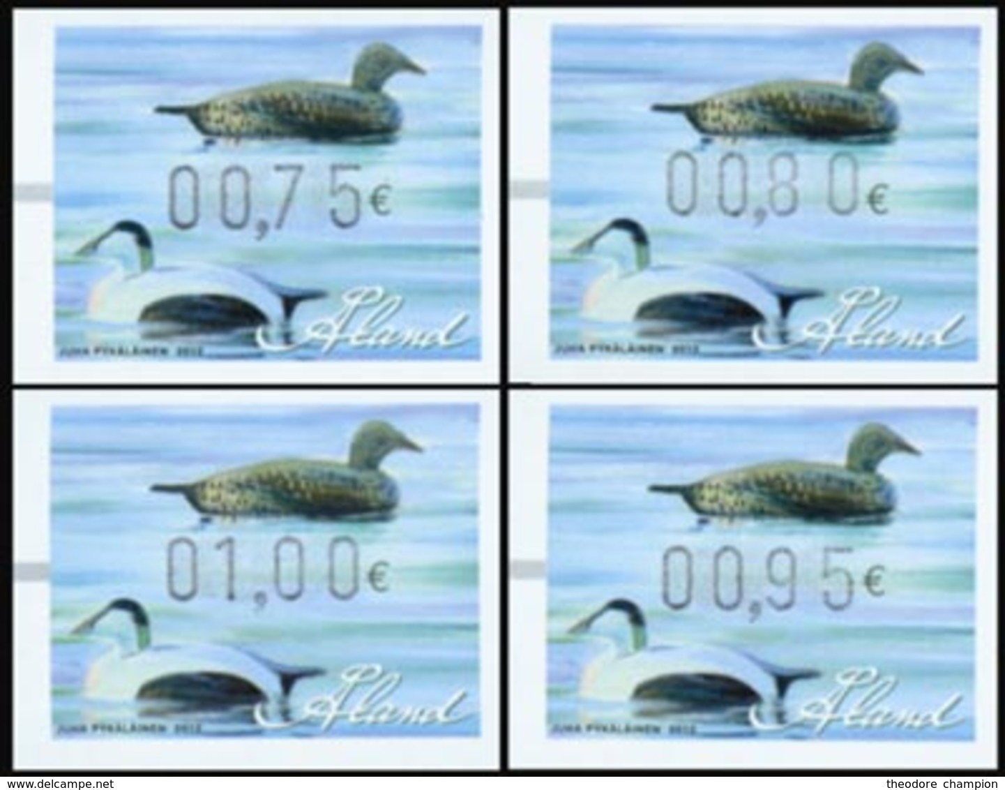 ALAND Distributeurs 2012 Canards 4v Neuf ** MNH - Aland