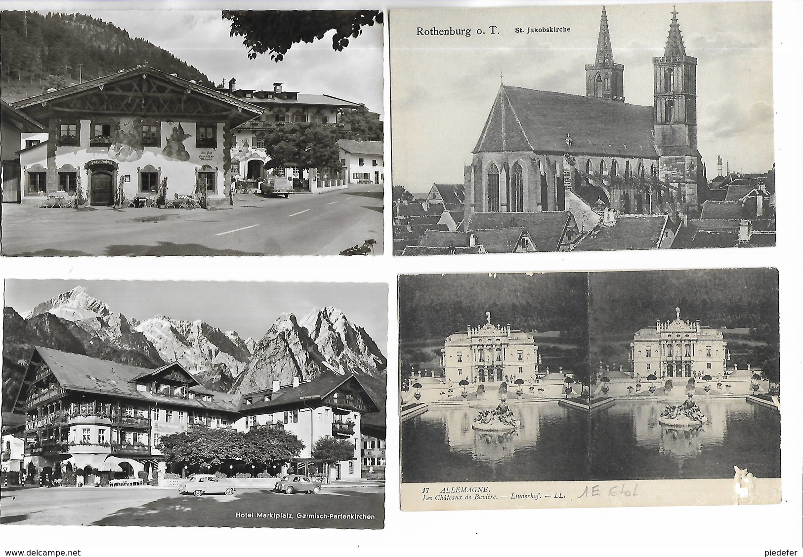 ALLEMAGNE - Lot De 20 Cartes Postales Diverses De La BAVIERE Toutes Scannées - 5 - 99 Postcards