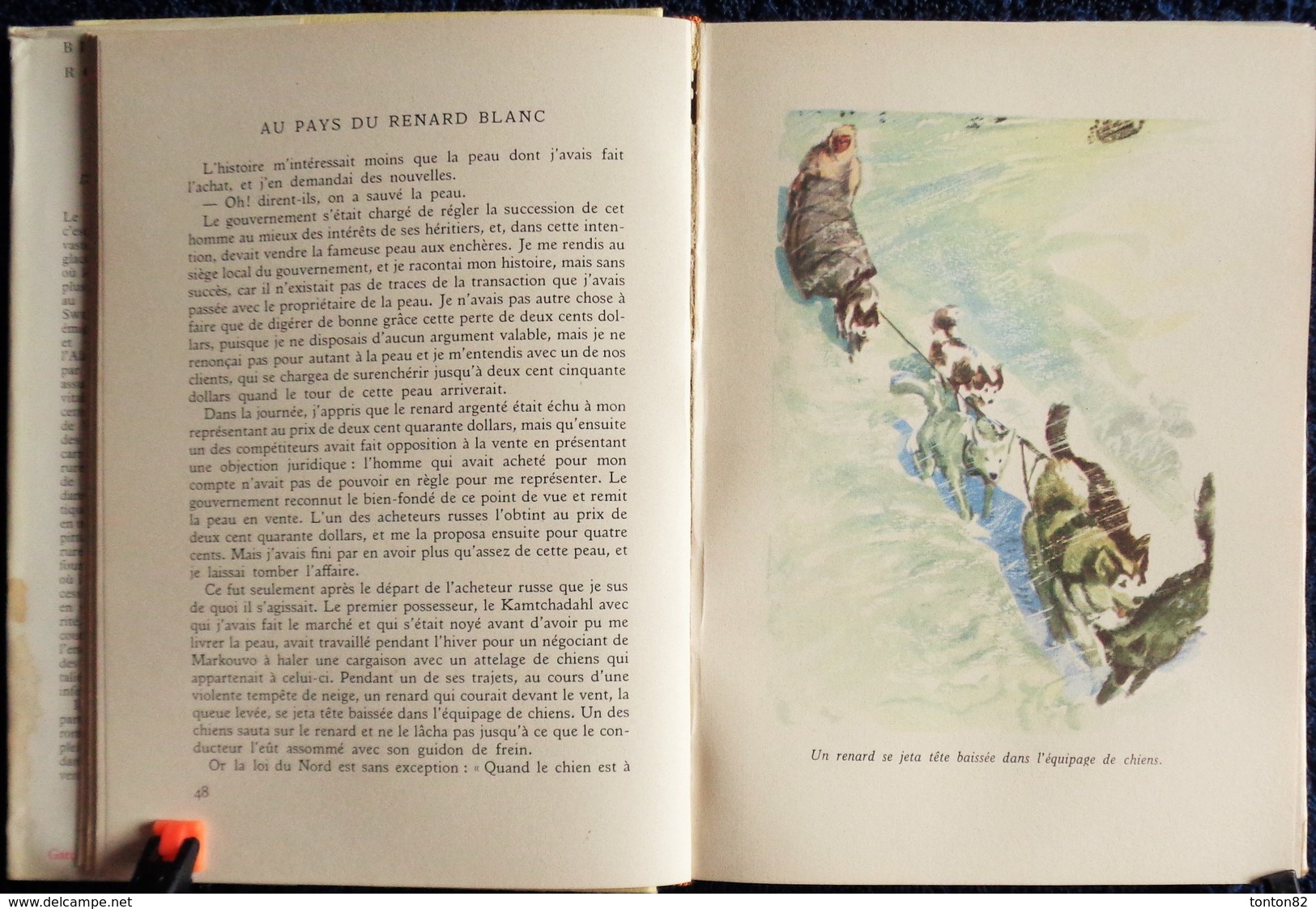 Olaf Swenson - Au Pays du Renard Blanc - Bibliothèque Rouge et Or Souveraine - ( 1957 ) .