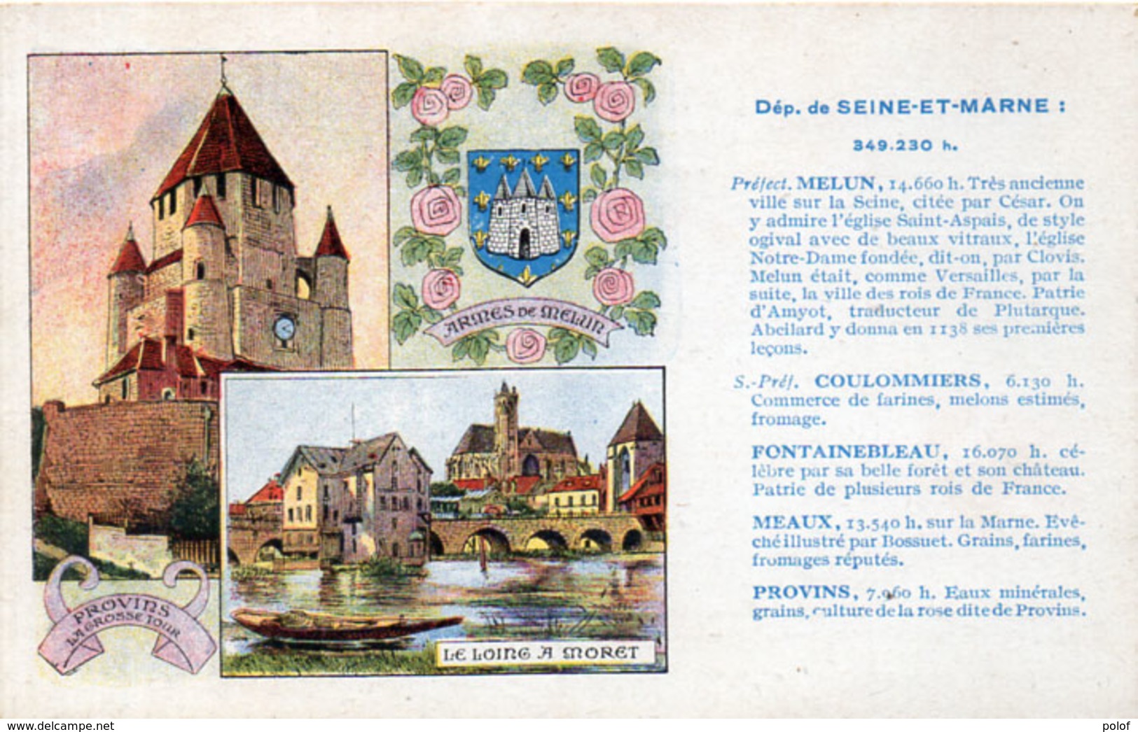 SEINE ET MARNE - Melun, Provins, Moret - Edition Spéciale Des Pastilles Valda (115010) - Autres & Non Classés