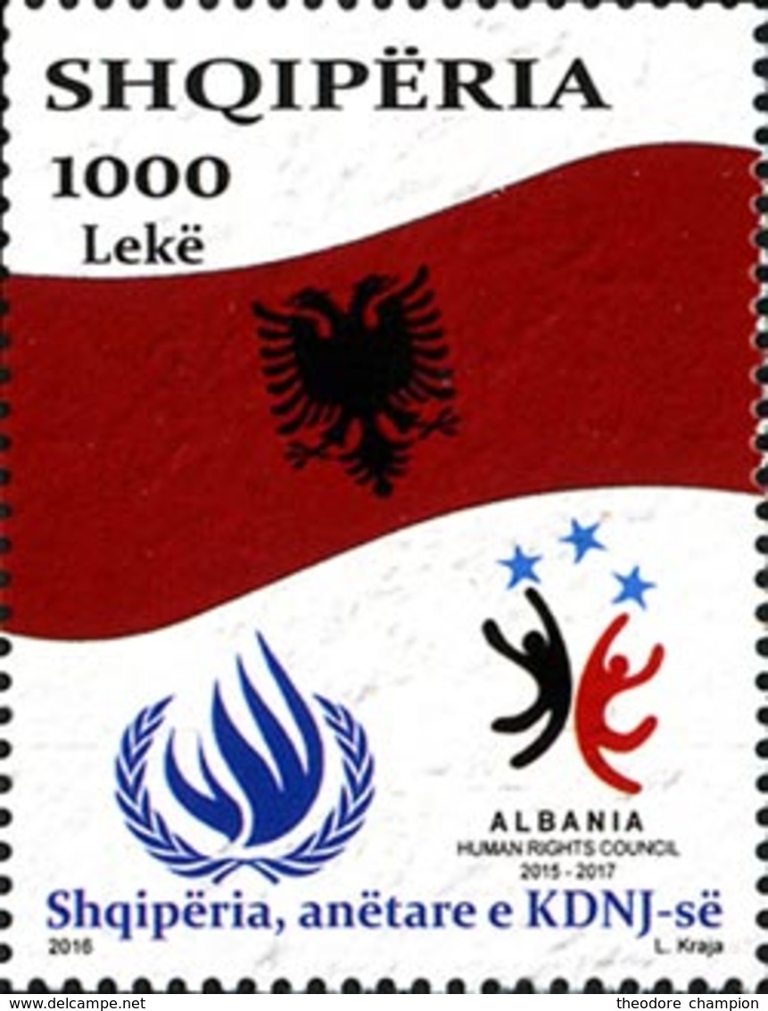 ALBANIE Membre Du HRC  1V 2016  Neuf ** MNH - Albanie