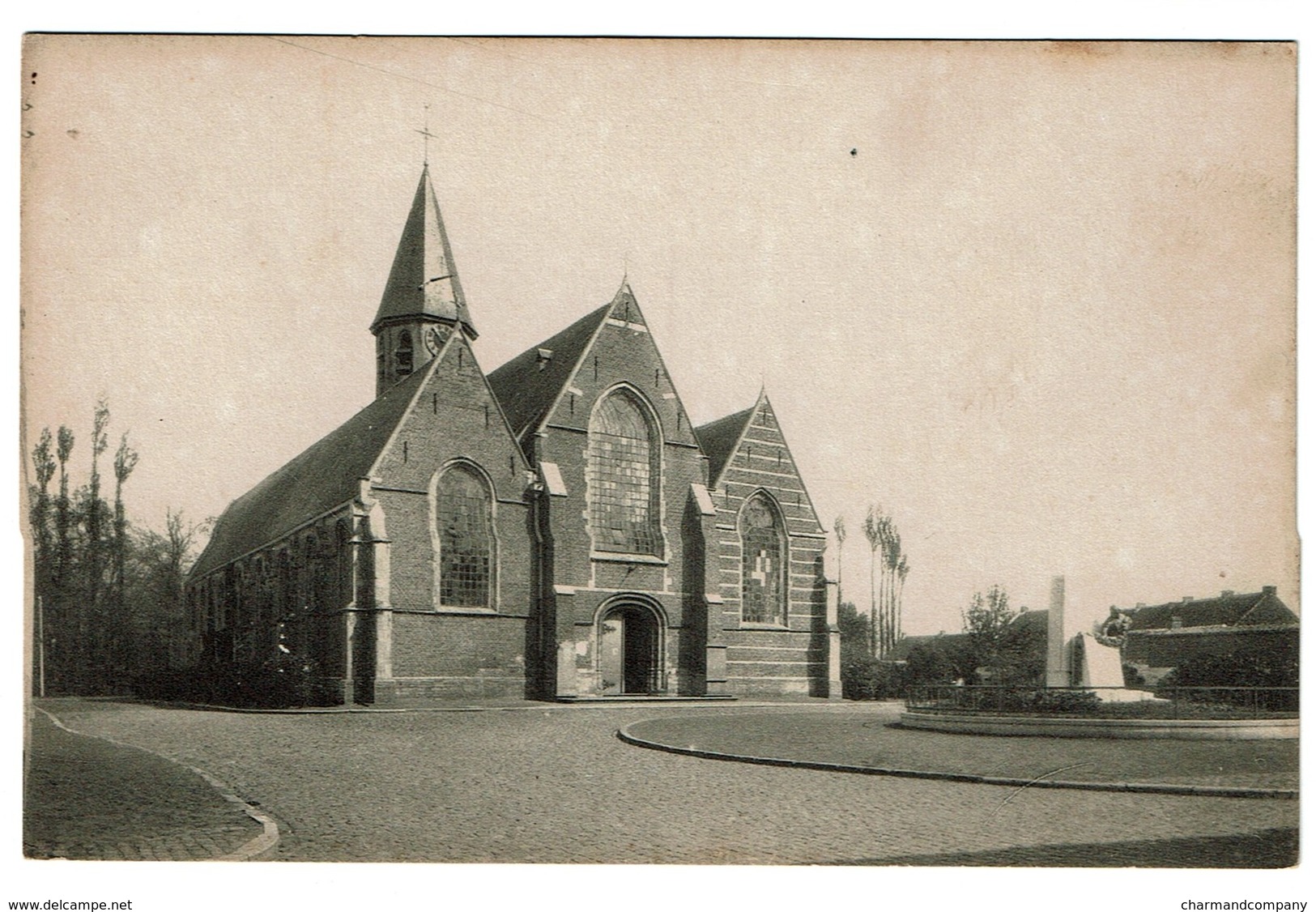 Moerbeke Waes - Moerbeke-Waas - Kerkplaats / Place De L'Eglise - 2 Scans - Moerbeke-Waas