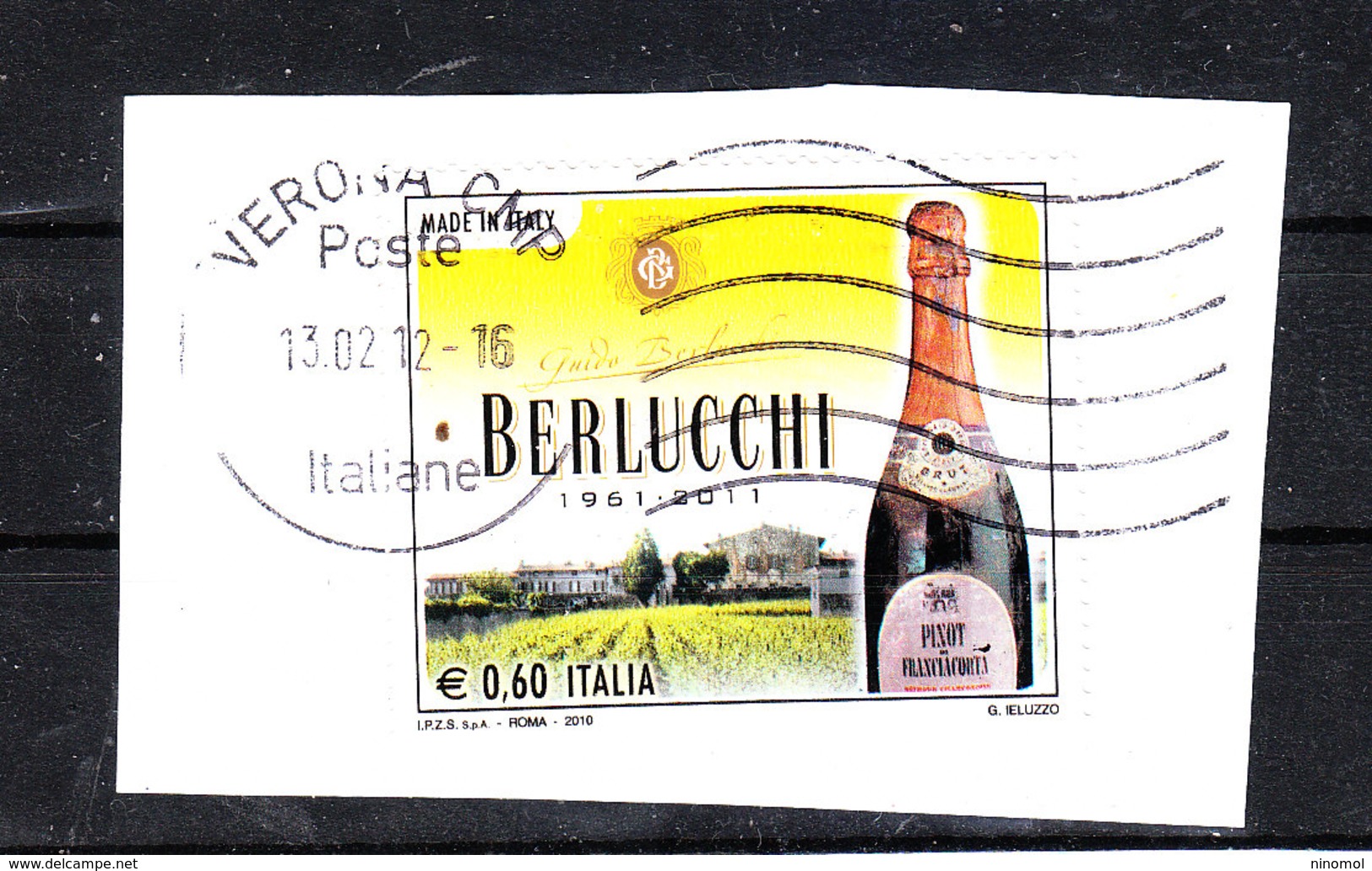 Italia   -    2010. Spumante , Cantine Berlucchi. Sparkling Wine, Berlucchi Wineries - Factories & Industries