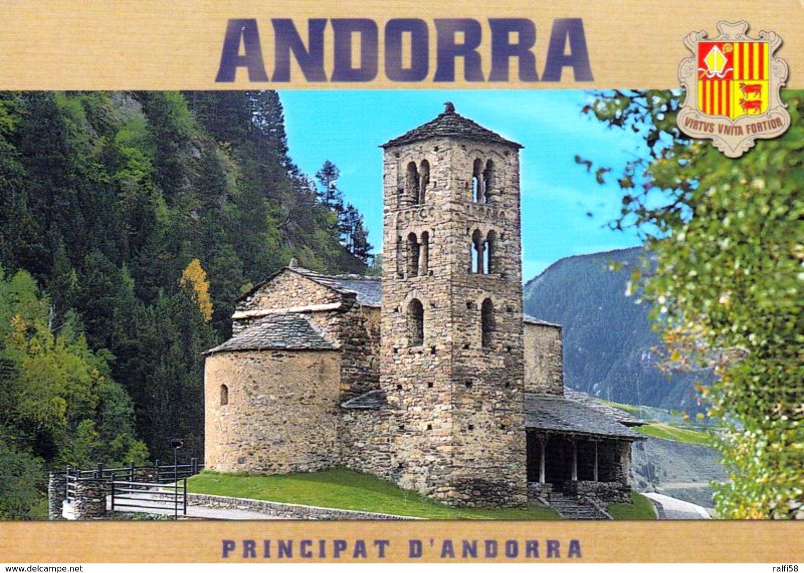 1 AK Andorra * Romanische Kirche Sant Joan De Caselles Im Dorf Canillo - Seit 1999 Auf Der UNESCO Tentativliste * - Andorra