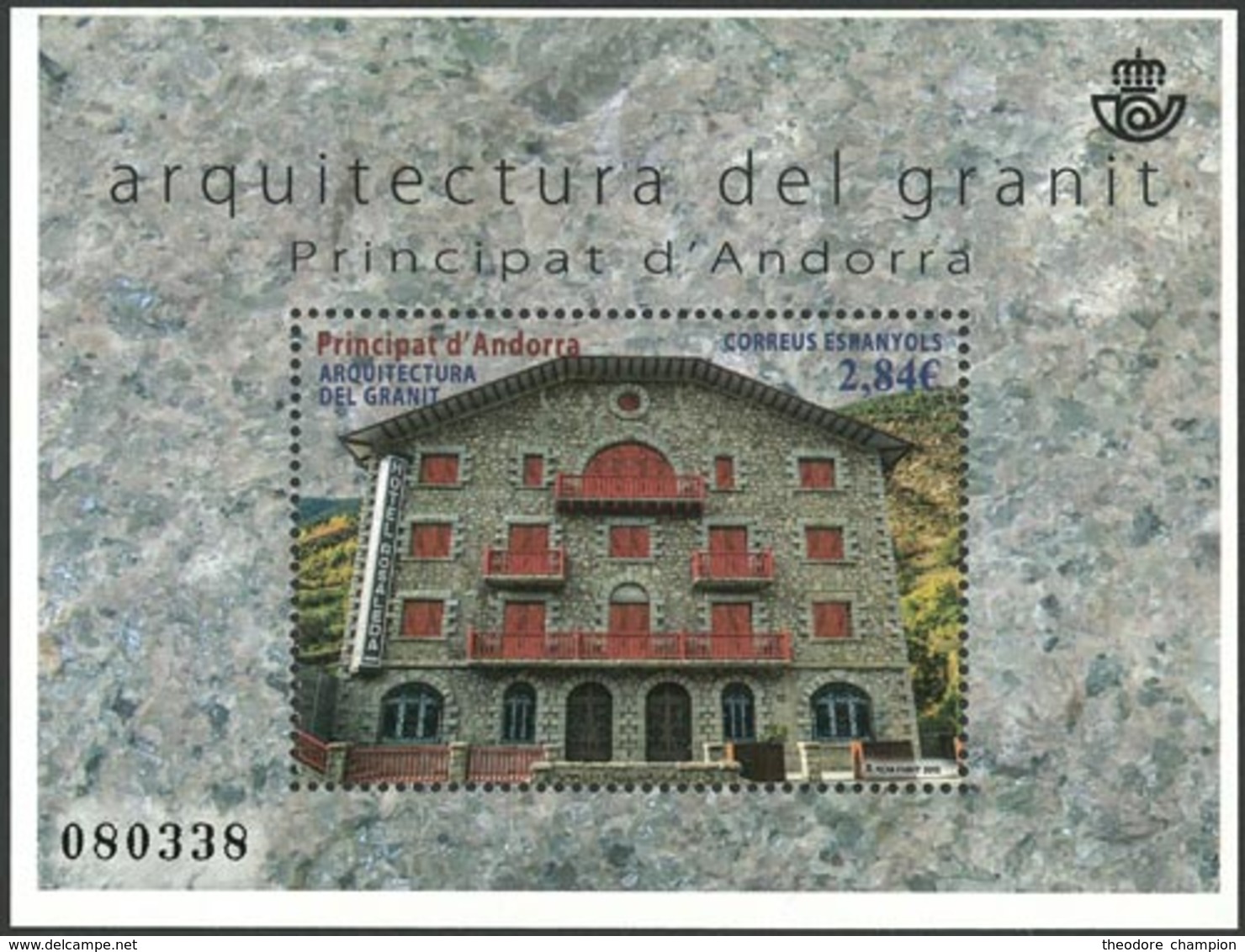 ANDORRE ESPAGNOL Bloc Architecture-Granit 2015 Neuf ** MNH - Ongebruikt