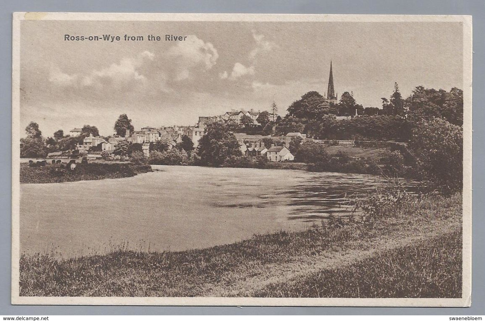 UK.- ROSS - On - WYE From The River. Herefordshire. - Herefordshire