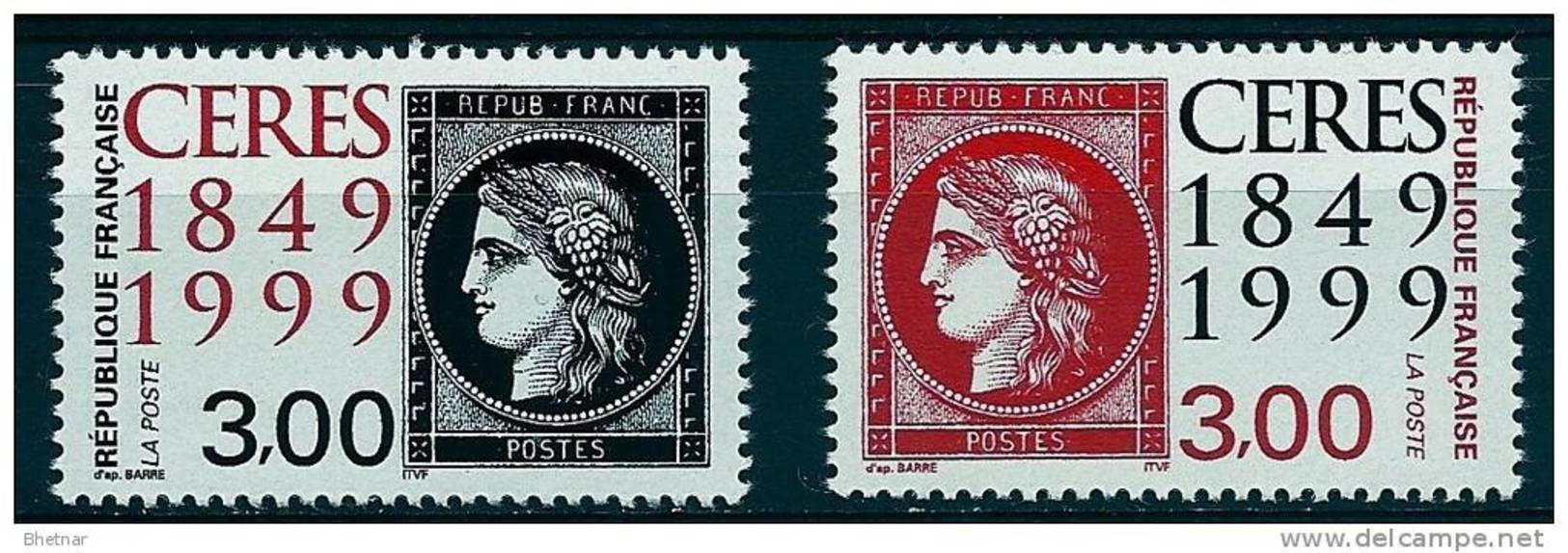 FR YT 3211 & 3212 " Premier Timbre-poste Français " 1999 Neuf** - Nuevos