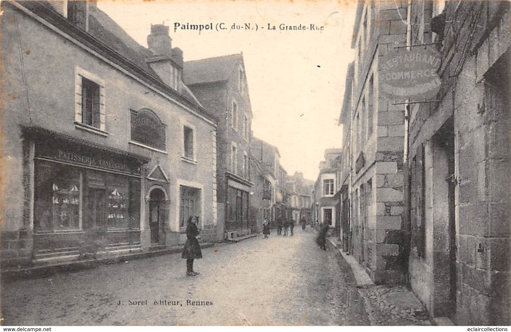 Paimpol       22      La Grande Rue .Commerce Pâtisserie. Confiserie               (voir Scan) - Paimpol