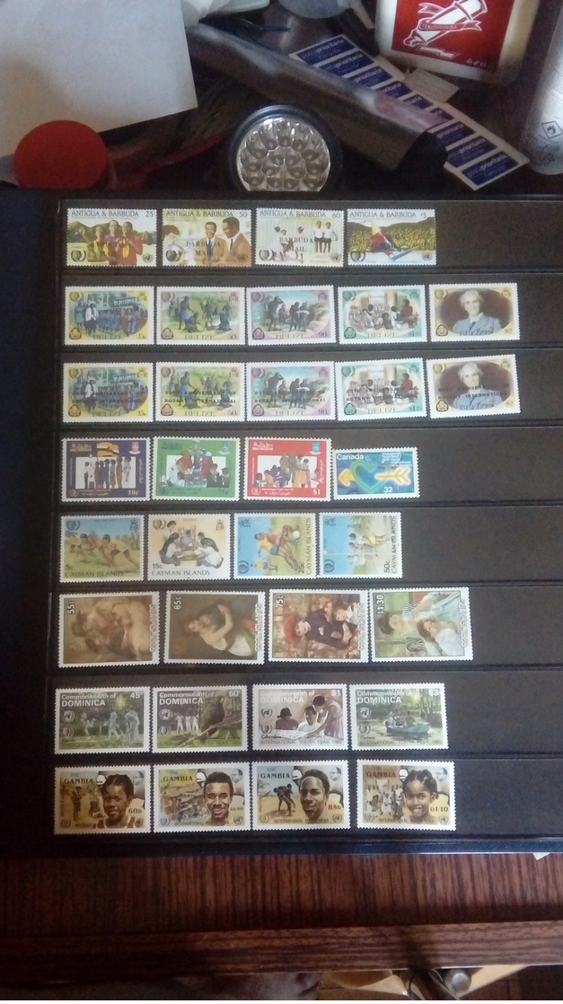 francobolli vari paesi e temi anno della gioventu 1985 ecc(14)