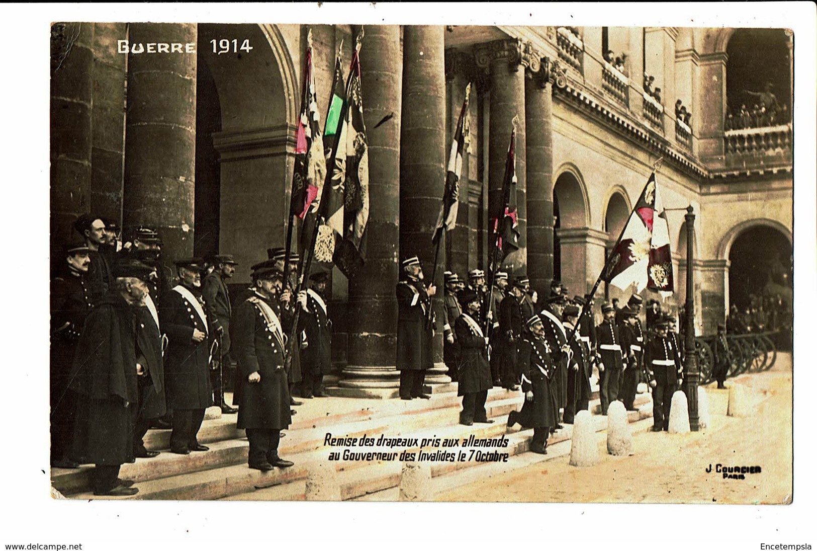 CPA- Carte Postale - FRANCE - Paris-Guerre 1914- Remise Des Drapeaux Pris Aux Allemands VM5075 - Altri & Non Classificati