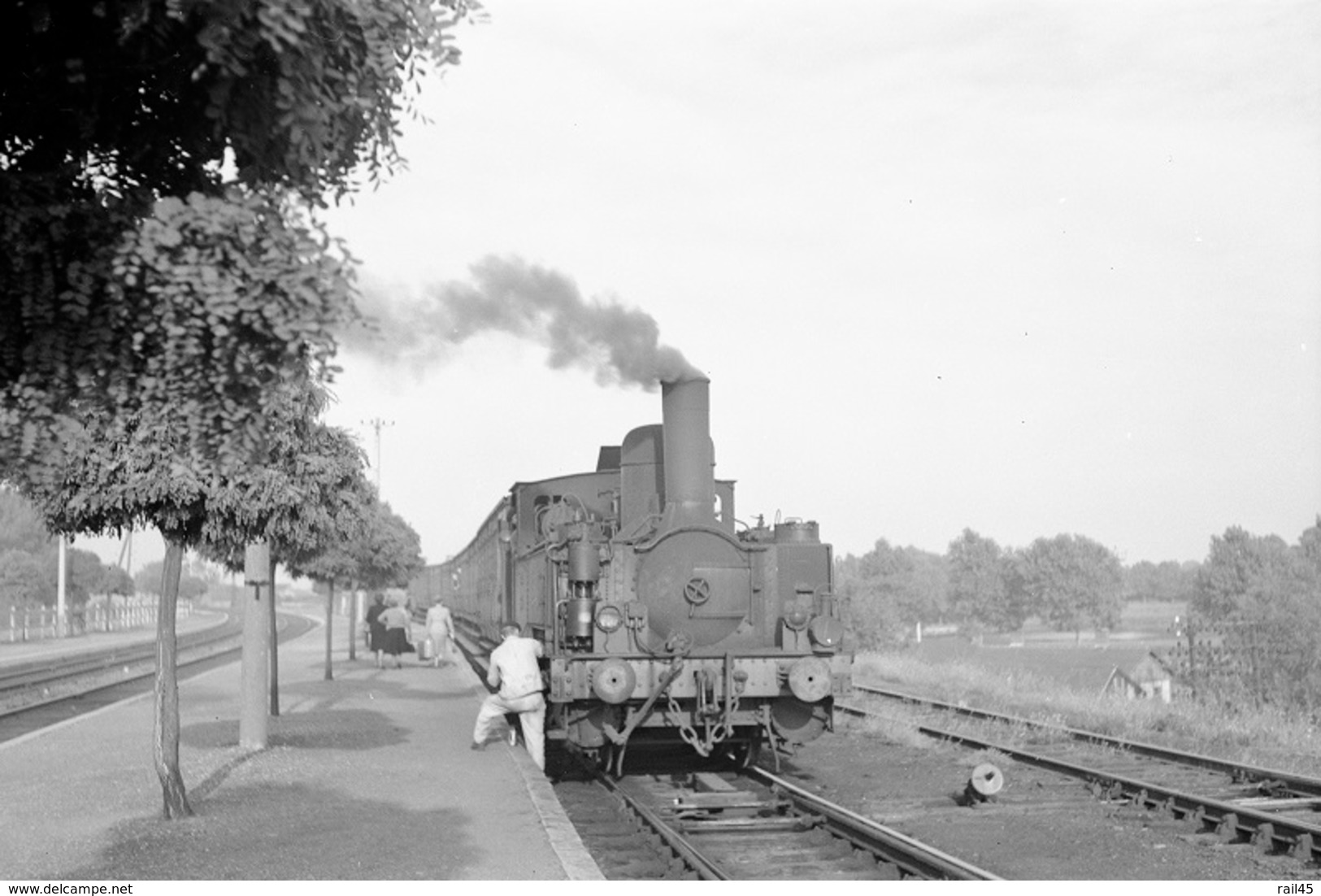 La Bassée-Violaines. Chemin De Fer Des Houillères Nationales. Cliché Jacques Bazin. 15-09-1953 - Trains