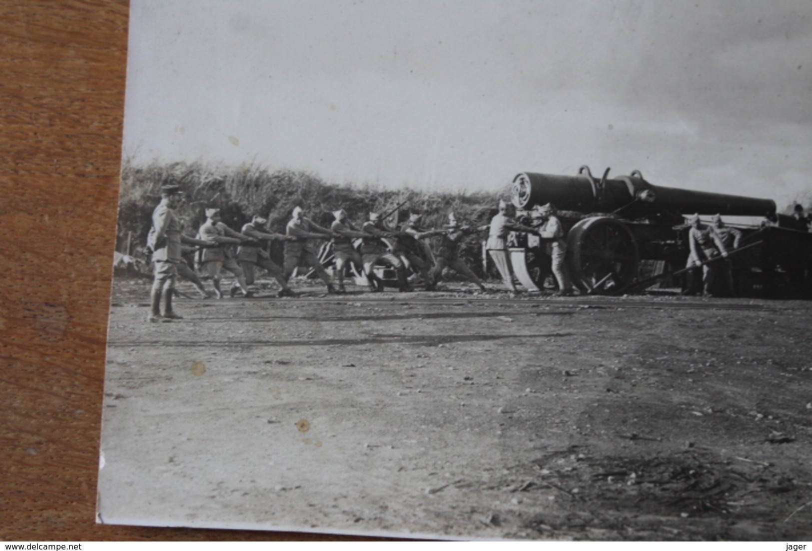 Photo Militaire Artillerie  Lourde Vers 1930  Deplacement  D'une Piece Belfort - Guerre, Militaire