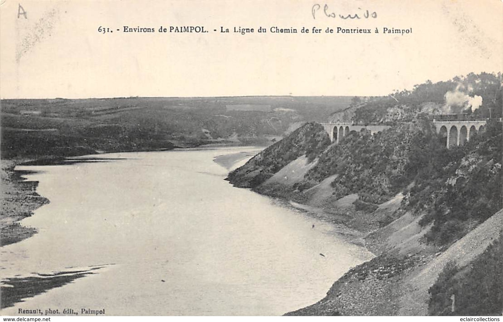 Paimpol . Plourivo       22     La Ligne De Chemin De Fer        (voir Scan) - Paimpol