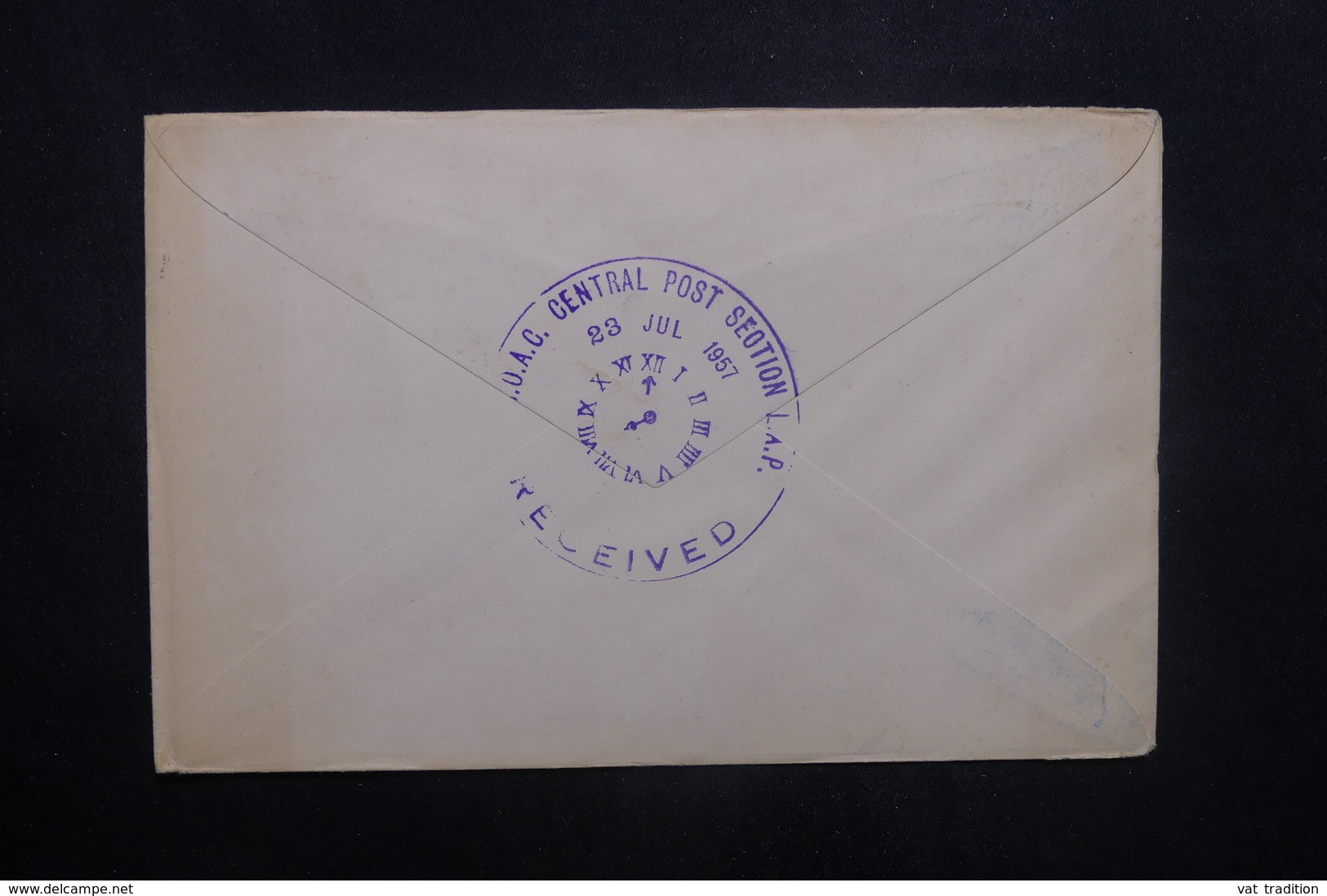 HONG KONG - Enveloppe 1er Vol Hong Kong / Londres En 1957 - L 36936 - Lettres & Documents