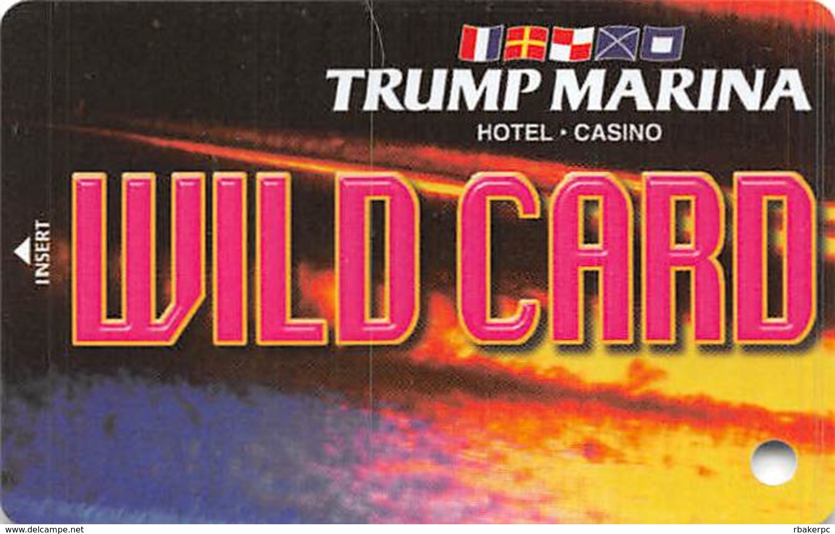 Trump Marina Casino Atlantic City NJ Slot Card  (BLANK Without *sm For Copyright) - Casino Cards