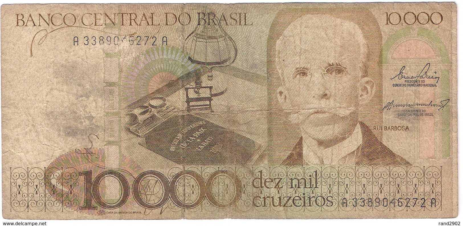 Brazil 10000 10.000 Cruzeiros 1984 (2) P-203a /001B/ - Brasilien