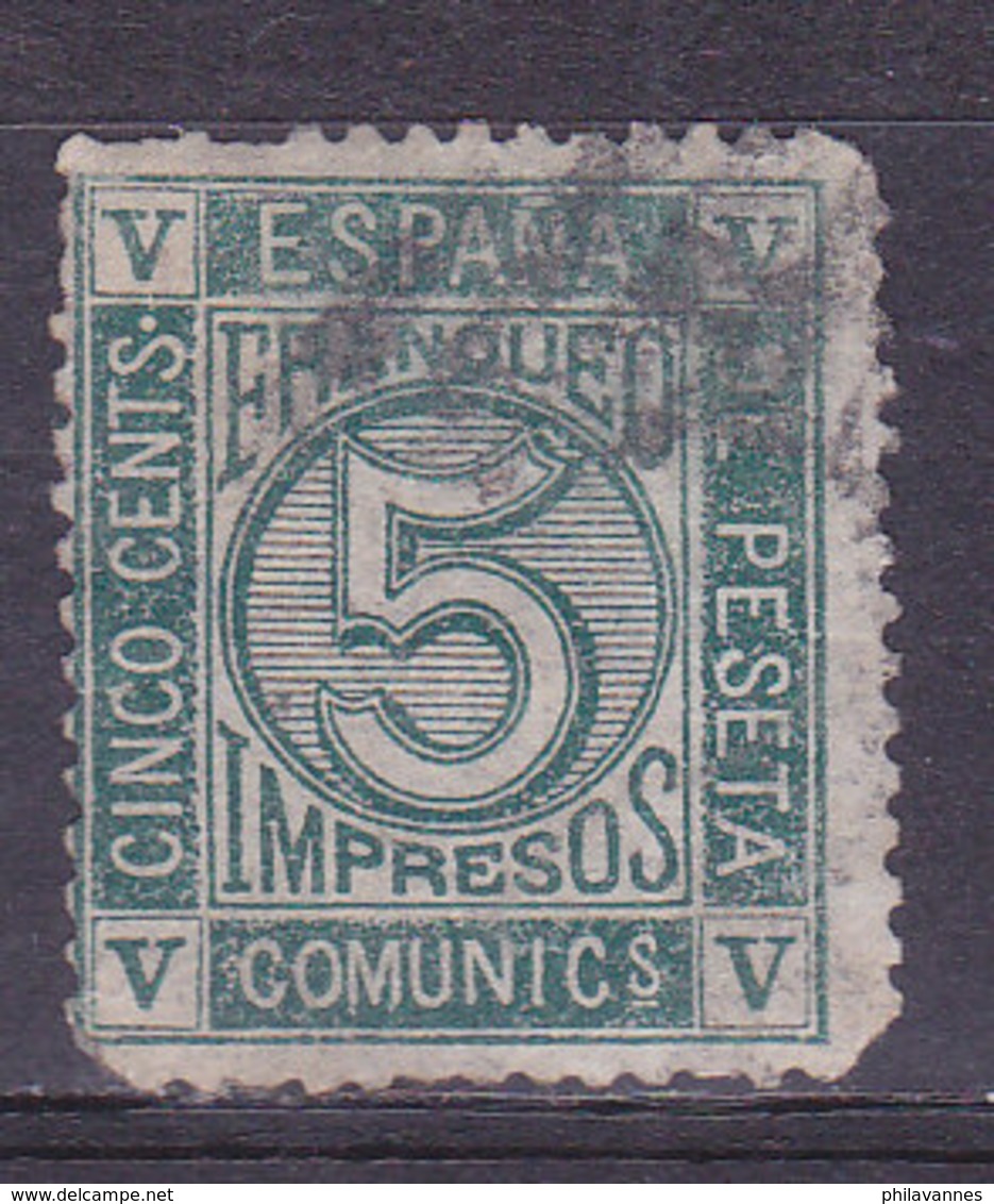 ESPAGNE, Royaume, Pour Imprimé, N° 116, Abimé, Cote 90€( ES190801/5.6) - Gebraucht