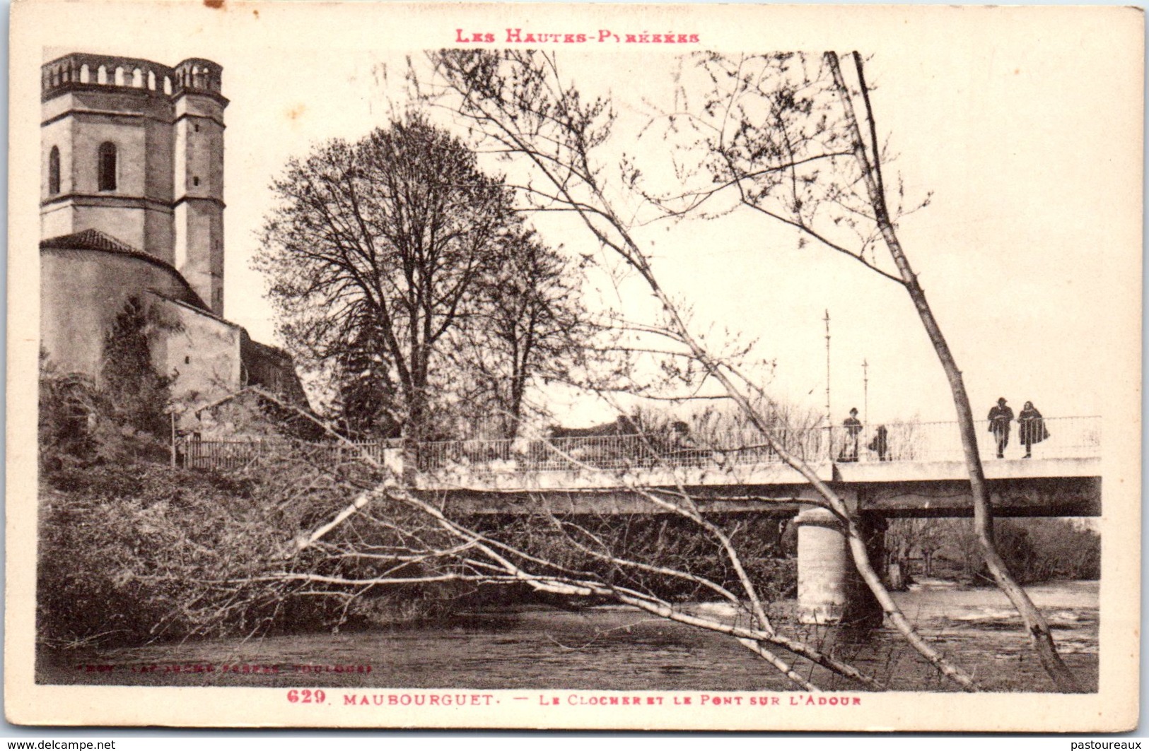 65 MAUBOURGUET - Le Clocher Et Le Pont Sur L'Adour - Maubourguet