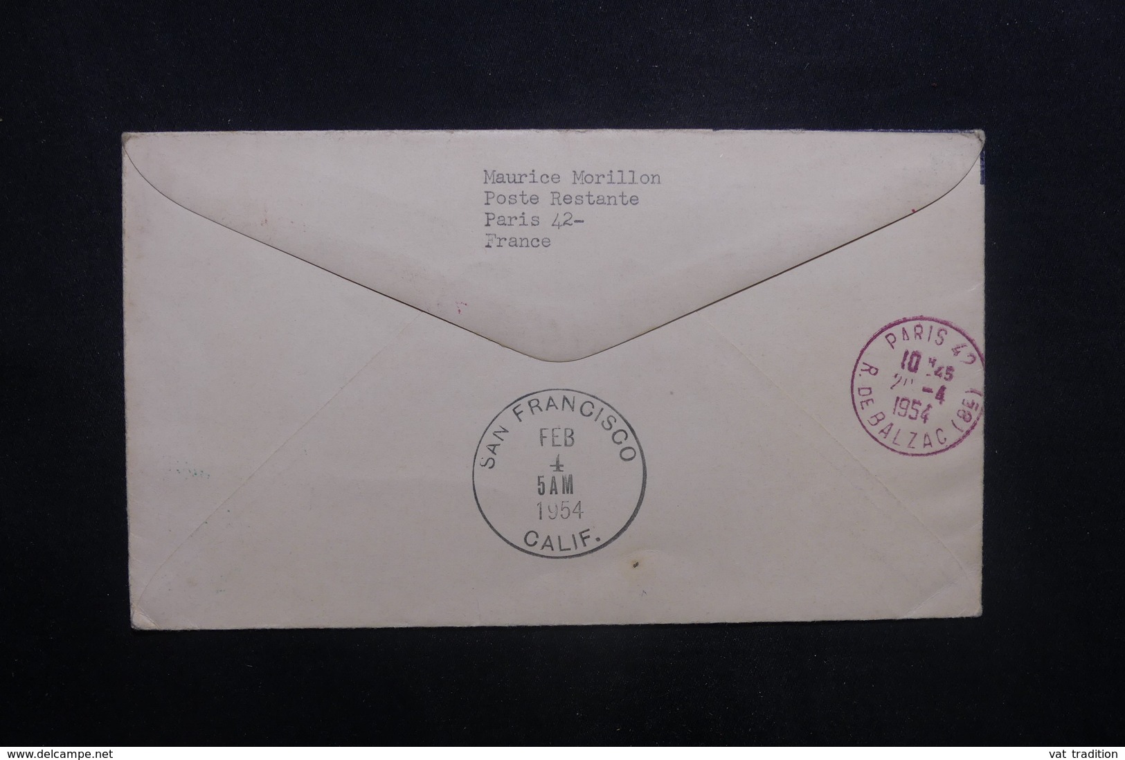 JAPON - Enveloppe 1er Vol Tokyo / San Francisco En 1954, Affranchissement Plaisant - L 36969 - Storia Postale