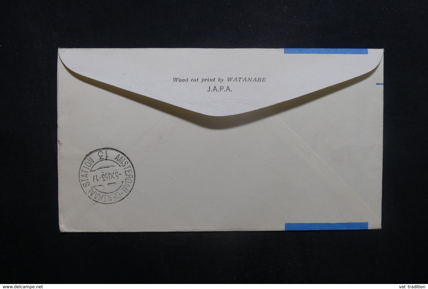 JAPON - Enveloppe 1er Vol Tokyo / Amsterdam En 1958, Affranchissement Plaisant - L 36971 - Brieven En Documenten