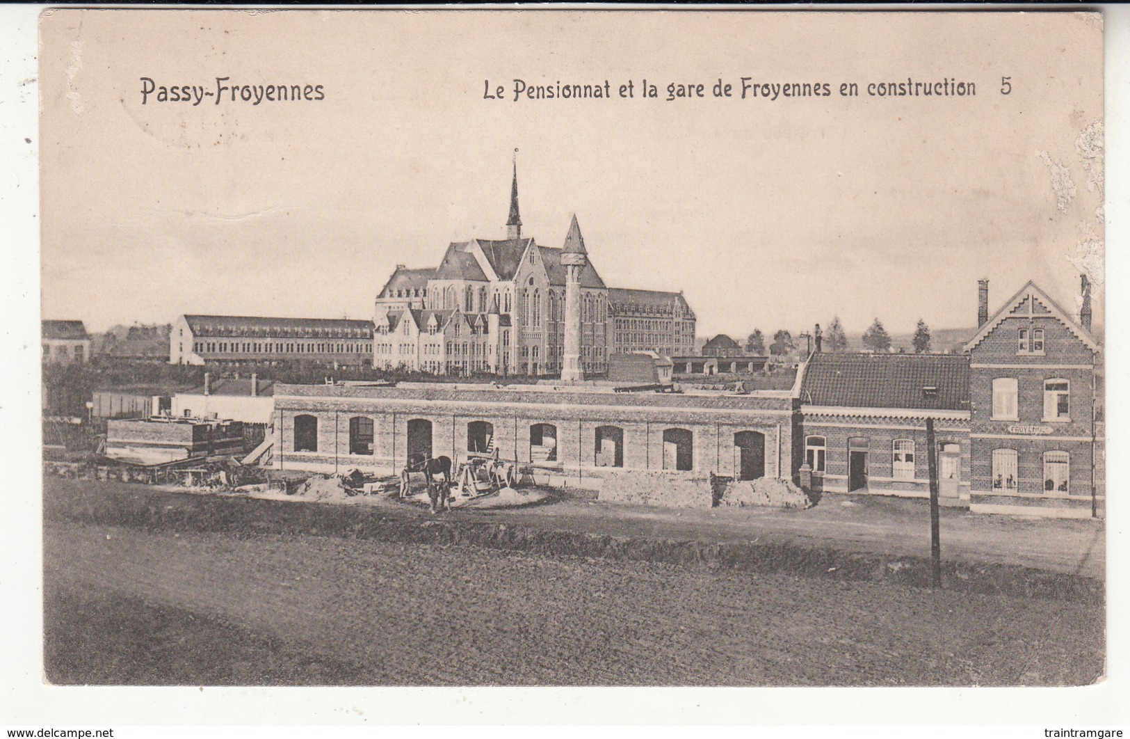 Belgique - HAI - Passy-froyennes - Pensionnat - Gare En Construction - Tournai