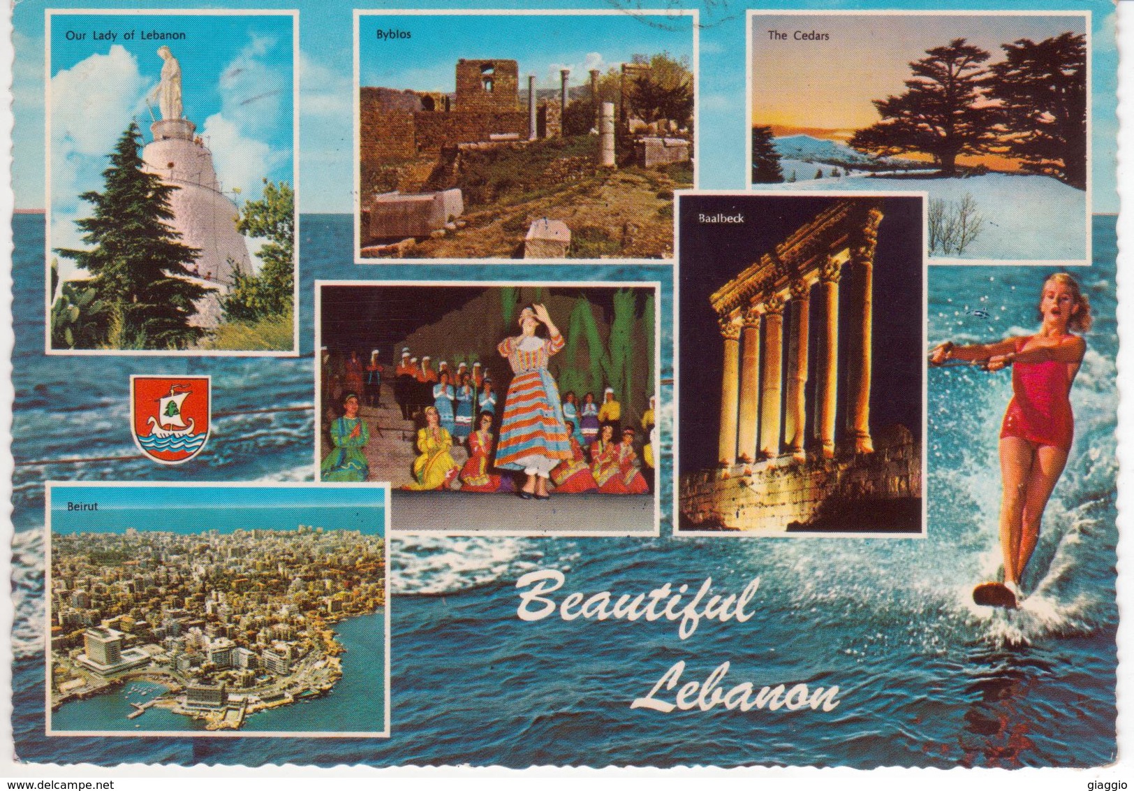 °°° 13507 - LIBAN - BEAUTIFUL LEBANON - 1966 With Stamps °°° - Libano