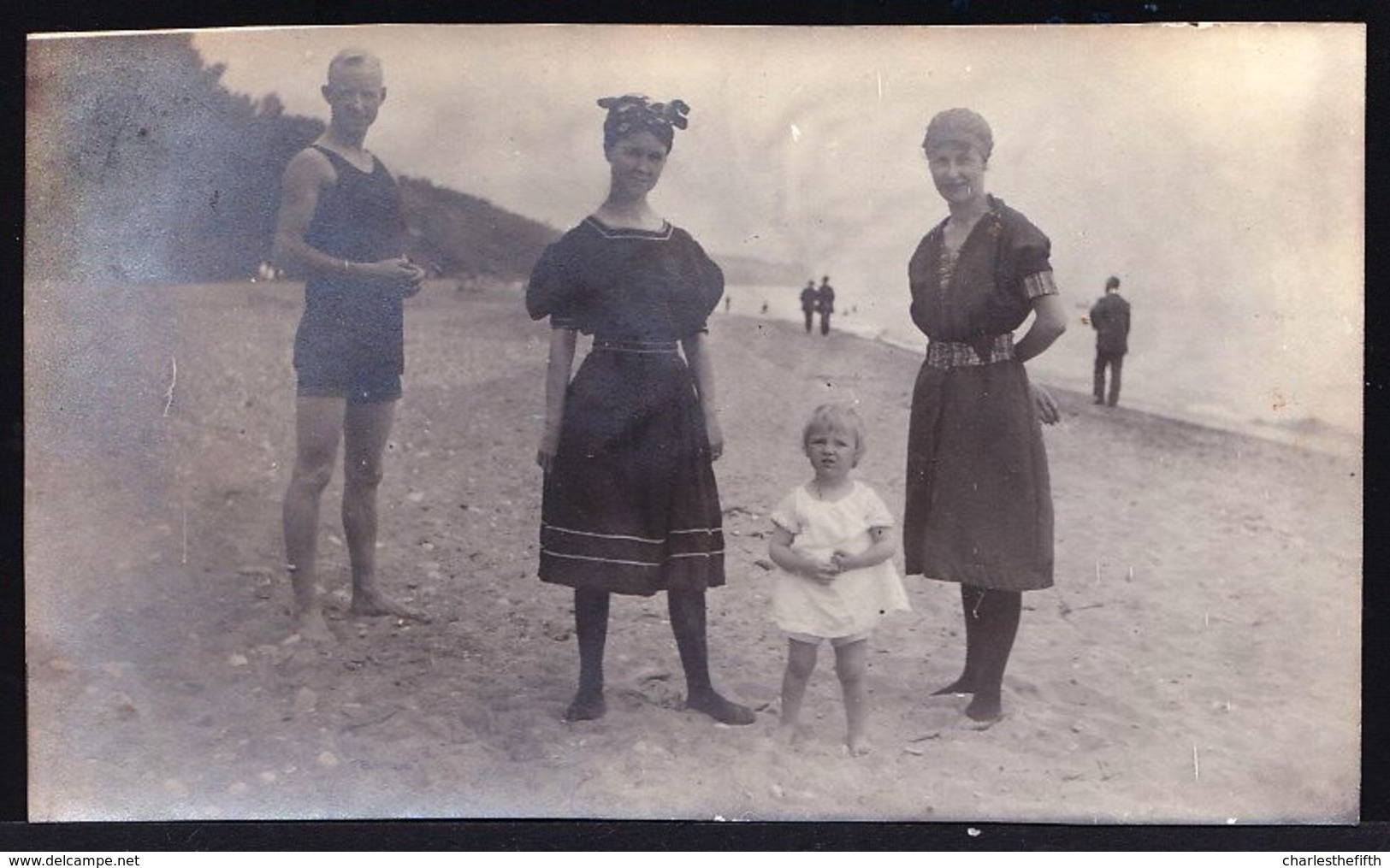 OLD VINTAGE PHOTO 1914 ** DES IMMIGRANTS BELGES AU LAC ONTARIO ** - Toronto