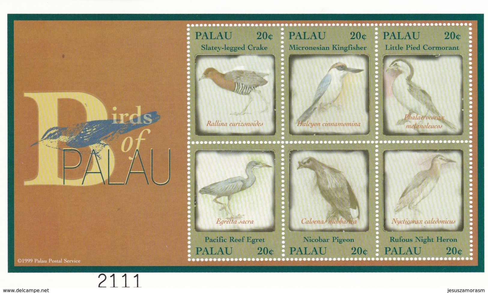 Palau Nº 1481 Al 1486 - Palau