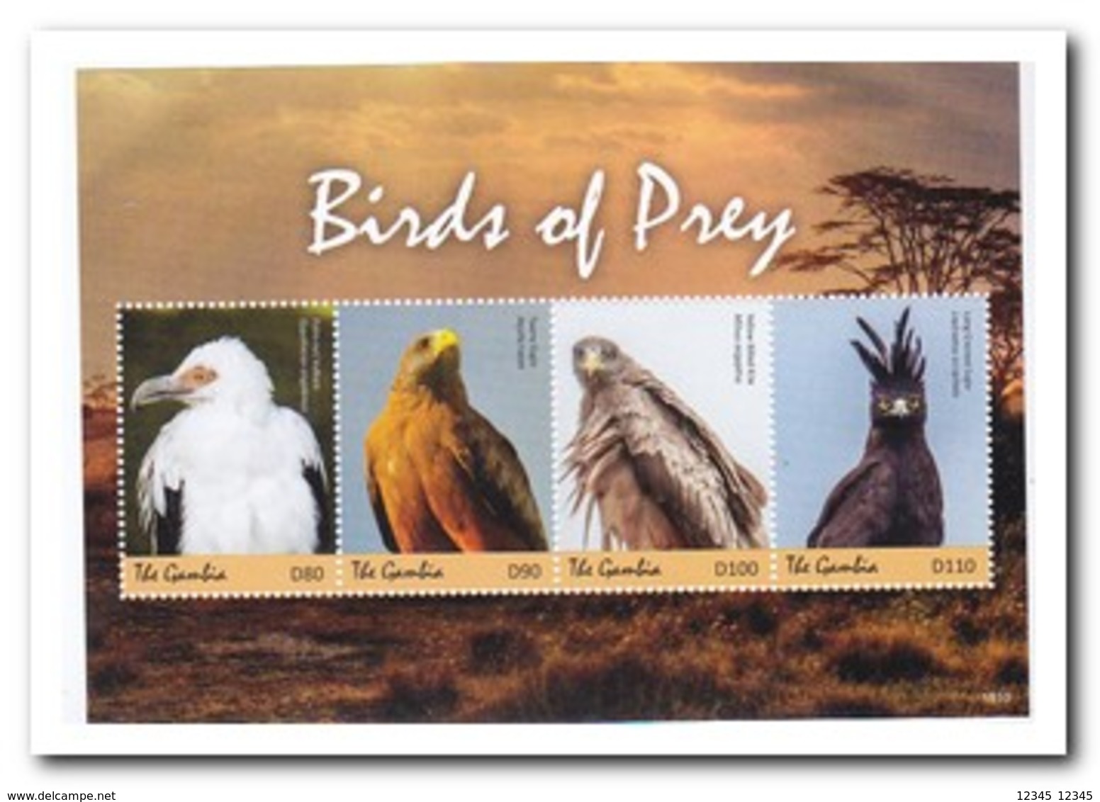 Gambia 2018, Postfris MNH, Birds Of Prey - Gambia (1965-...)