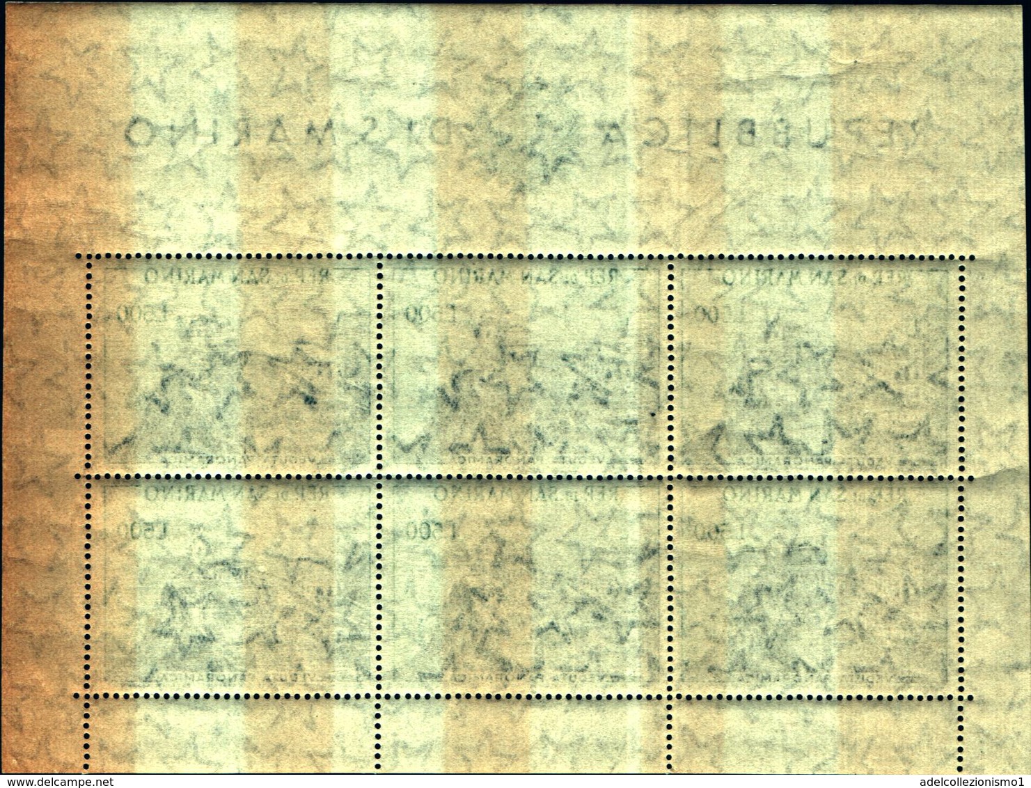 6240) SAN MARINO-Veduta Di San Marino - BLOCCO FOGLIETTO - 27 Febbraio 1958-MNH** - Blocchi & Foglietti