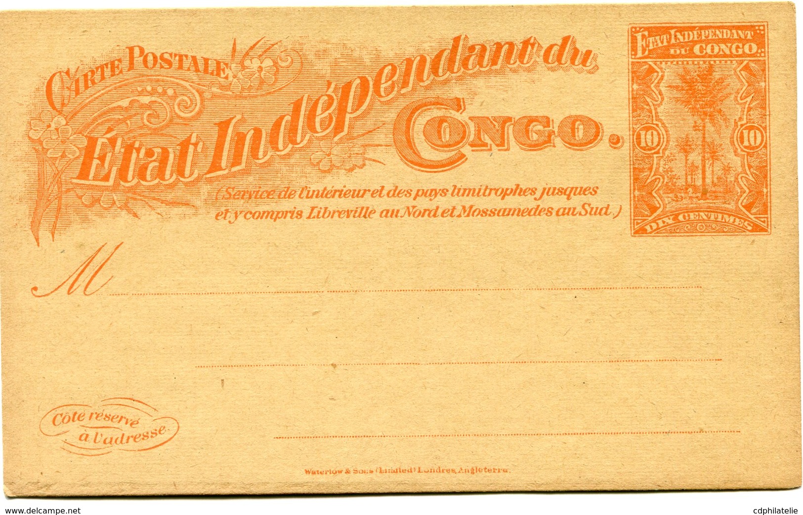 CONGO BELGE ENTIER POSTAL NEUF - Interi Postali