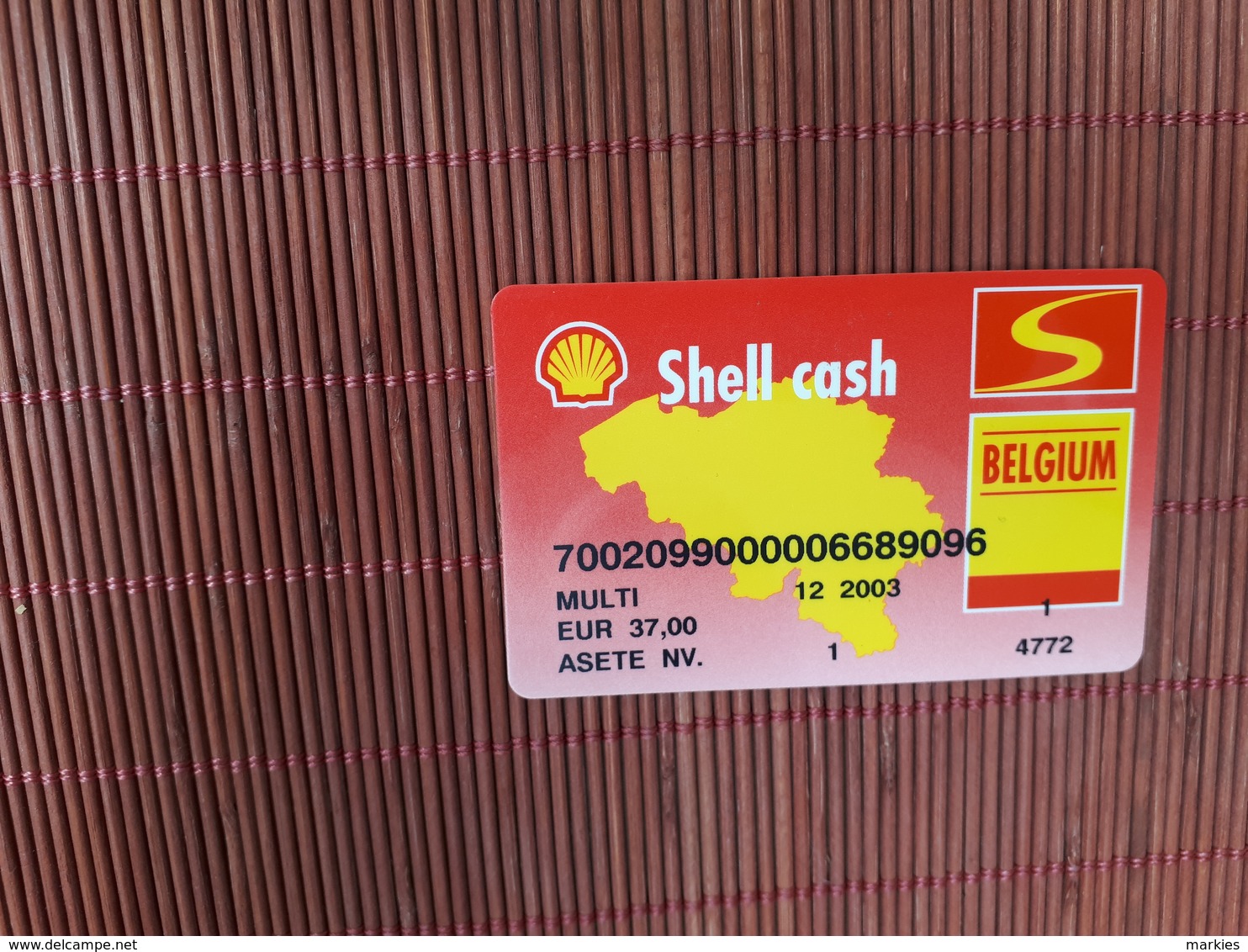 Shell Cash Tank Card Belgium 2 Scans  Rare ! - Sonstige & Ohne Zuordnung