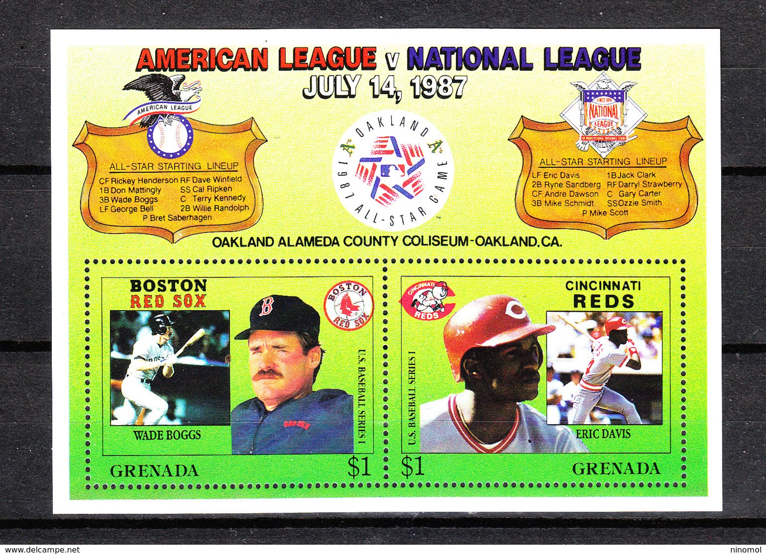 Grenada   - 1987.  Assi Battitori Americani. American Batting Champions. MNH - Baseball