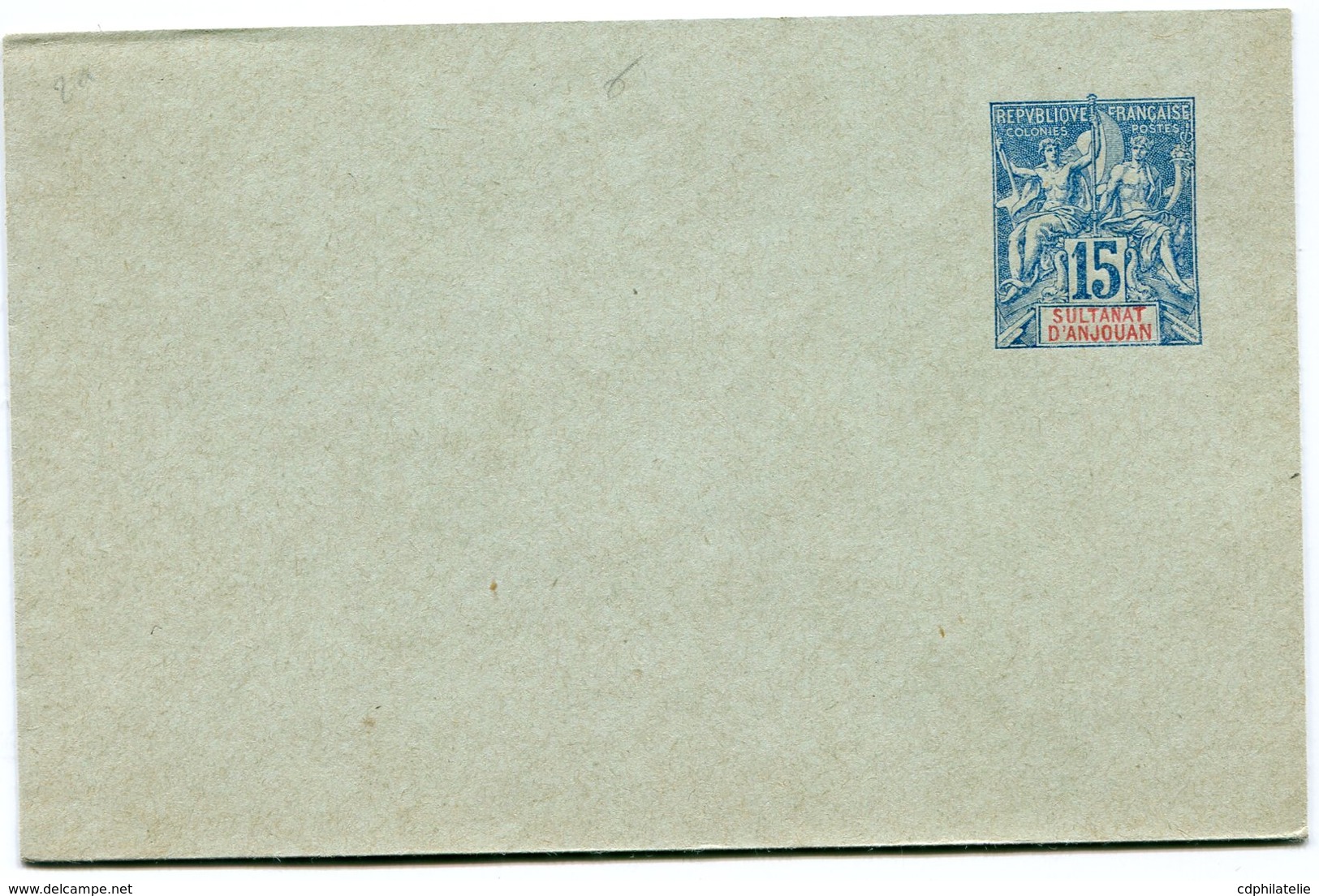 ANJOUAN ENTIER POSTAL NEUF - Briefe U. Dokumente