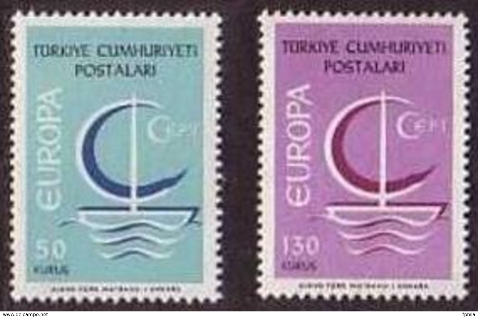 1966 TURKEY EUROPA CEPT MNH ** - Neufs