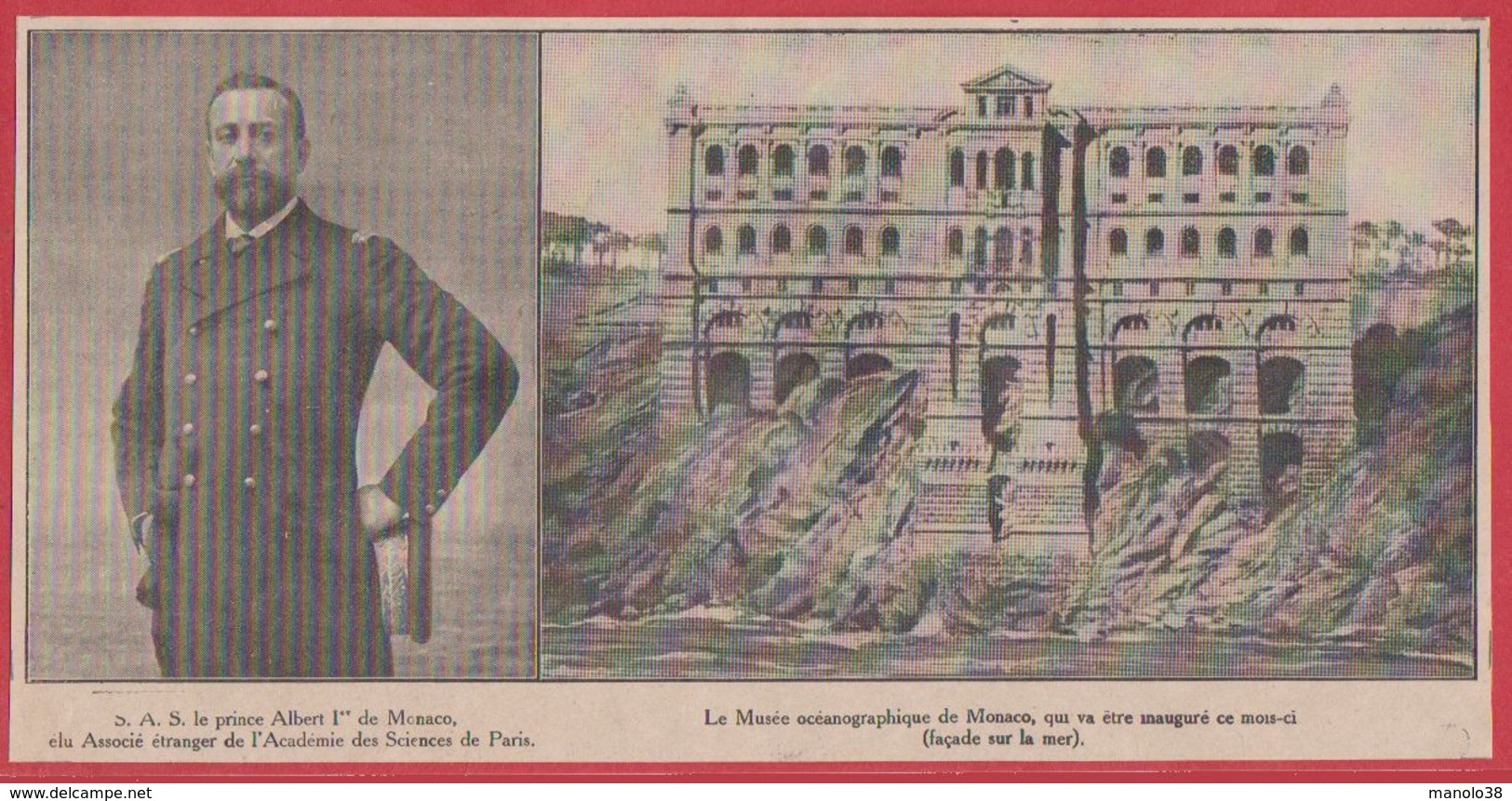 Le Prince Albert Ier De Monaco, élu Associé étranger De L'académie Des Sciences De Paris. Musée Océanographique. 1909. - Non Classés