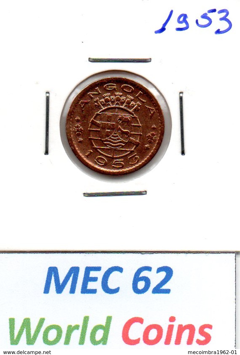 "MEC 62" - COLONIA ANGOLA PORTUGUESA 50 CENTAVOS 1953 - Angola