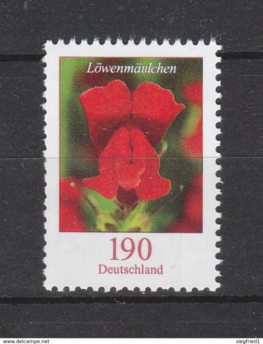 Deutschland BRD **    3474 R  Blumen Löwenmäulchen  Mit Nummer  Neuausgabe 1.7.2019 - Ungebraucht