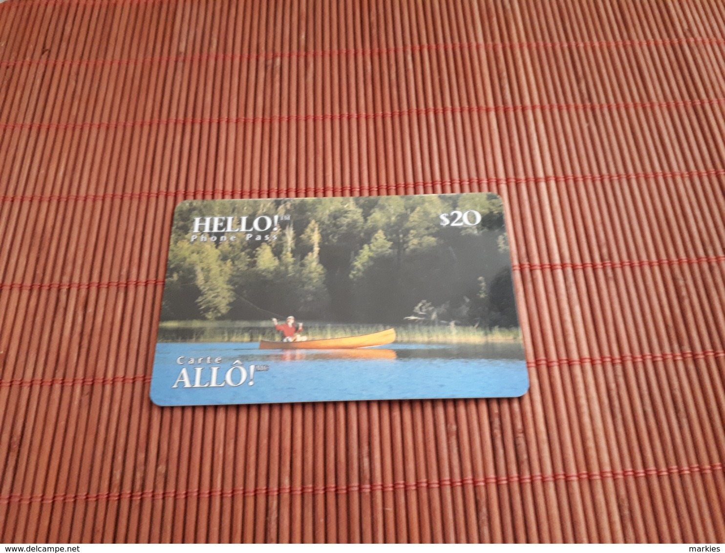 CANADA -Hello  Prepaid Card $20 Date 02/97 Used Rare - Canada