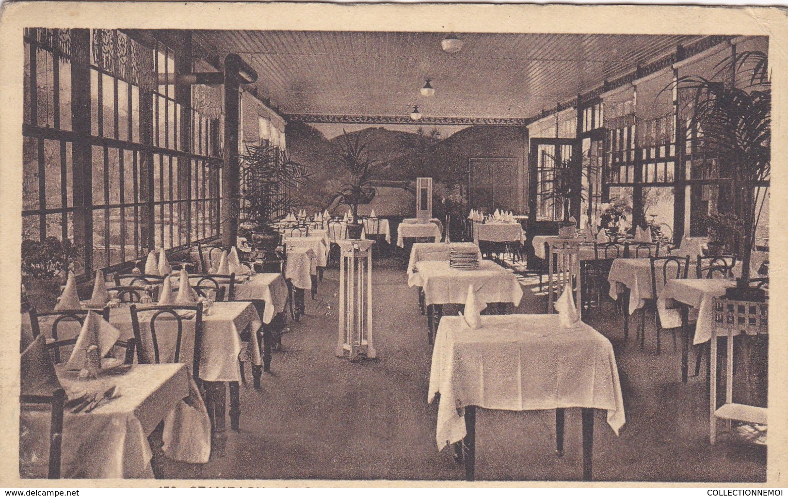 HOTEL GOETZMANN, STAMBACH ,tres Bel Ensemble ,1 Dépliant Et 4 Cartes Postales En Plus (( Lot 4 )) - Saverne