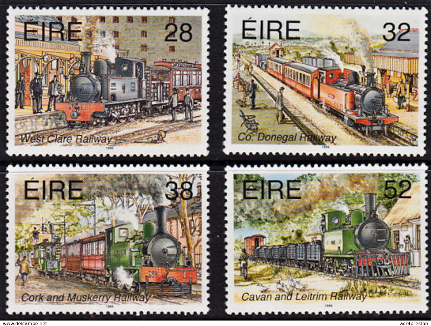 A5155 EIRE (Ireland) 1995, SG 941-4 Transport, Narrow Gauge Railways,  MNH - Nuevos