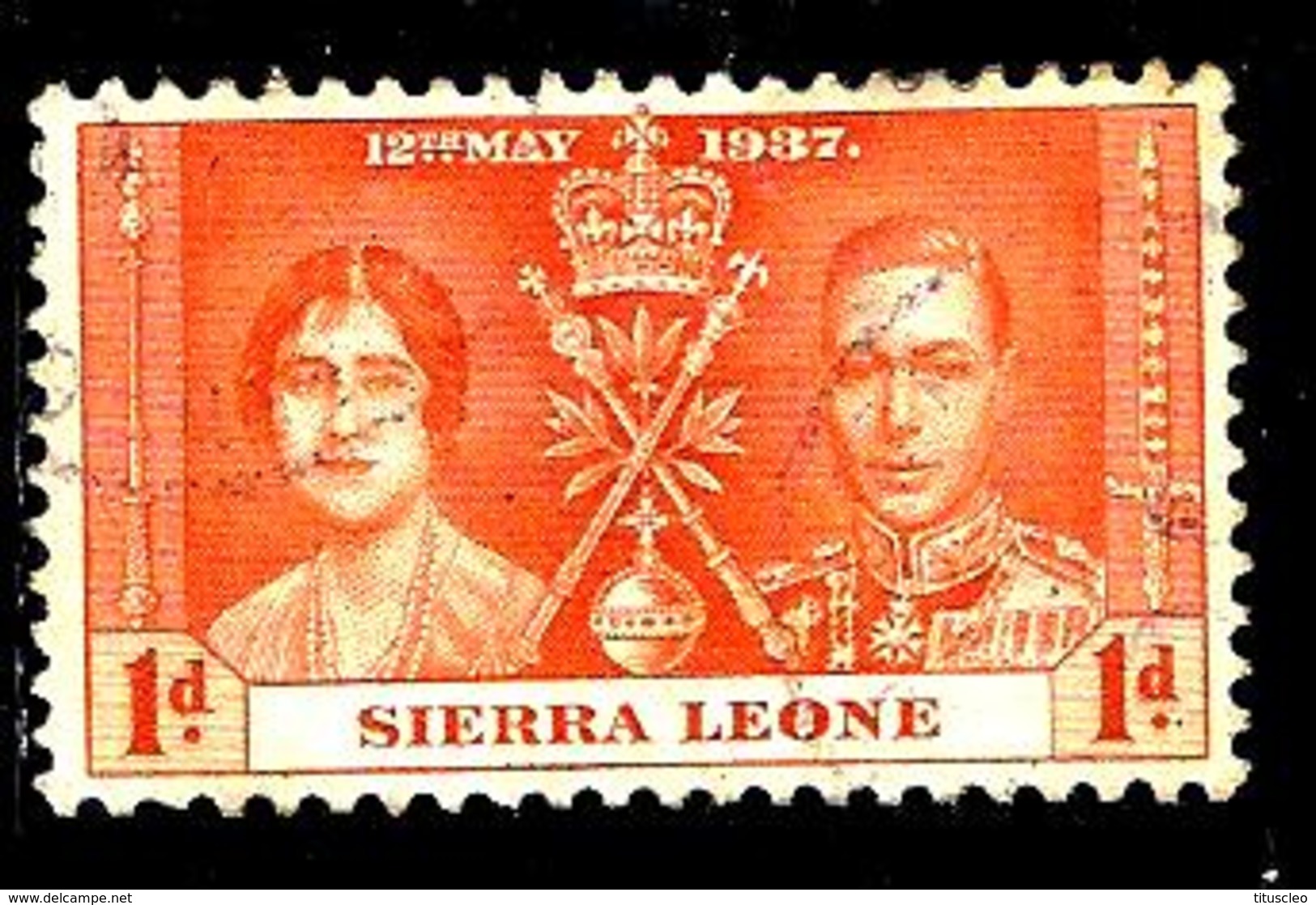 SIERRA LEONE 155° 1p Orange Couronnement De George VI (10% De La Cote + 0,15) - Sierra Leone (...-1960)